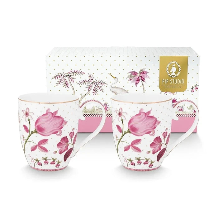 Комплект чаши Pip Studio Jolie Tulip 450 ml (2 броя)