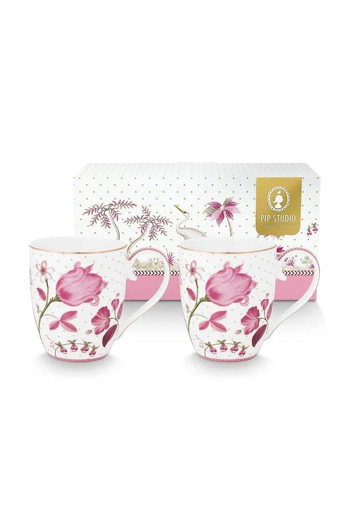 Комплект чаши Pip Studio Jolie Tulip 450 ml (2 броя)