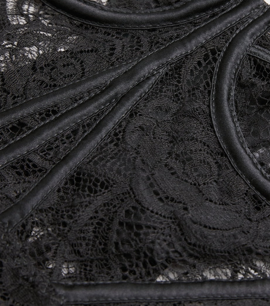 Kiki de Montparnasse Black Lace Coquette Bustier