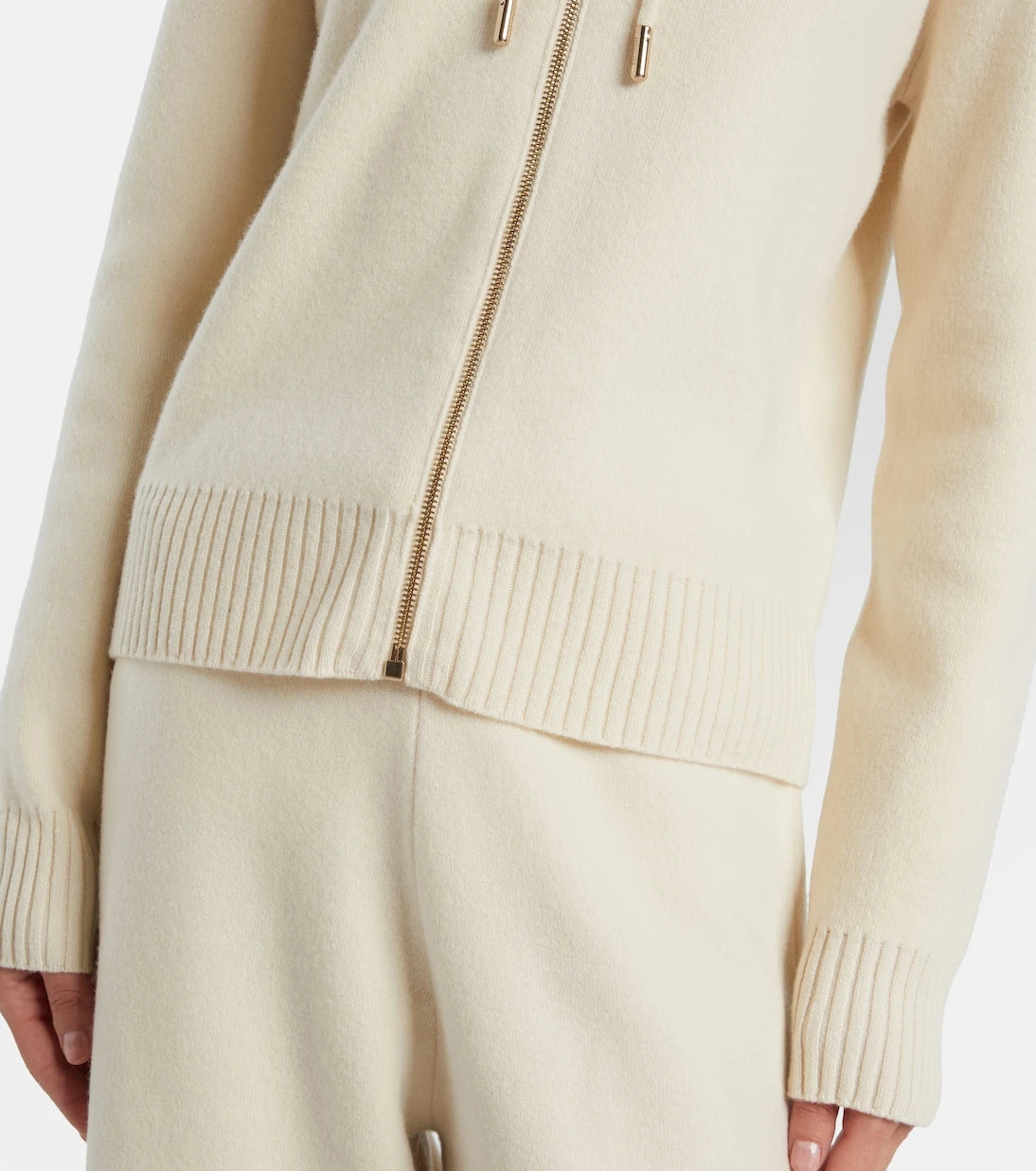 Moncler - Hooded wool and cashmere zip-up cardigan