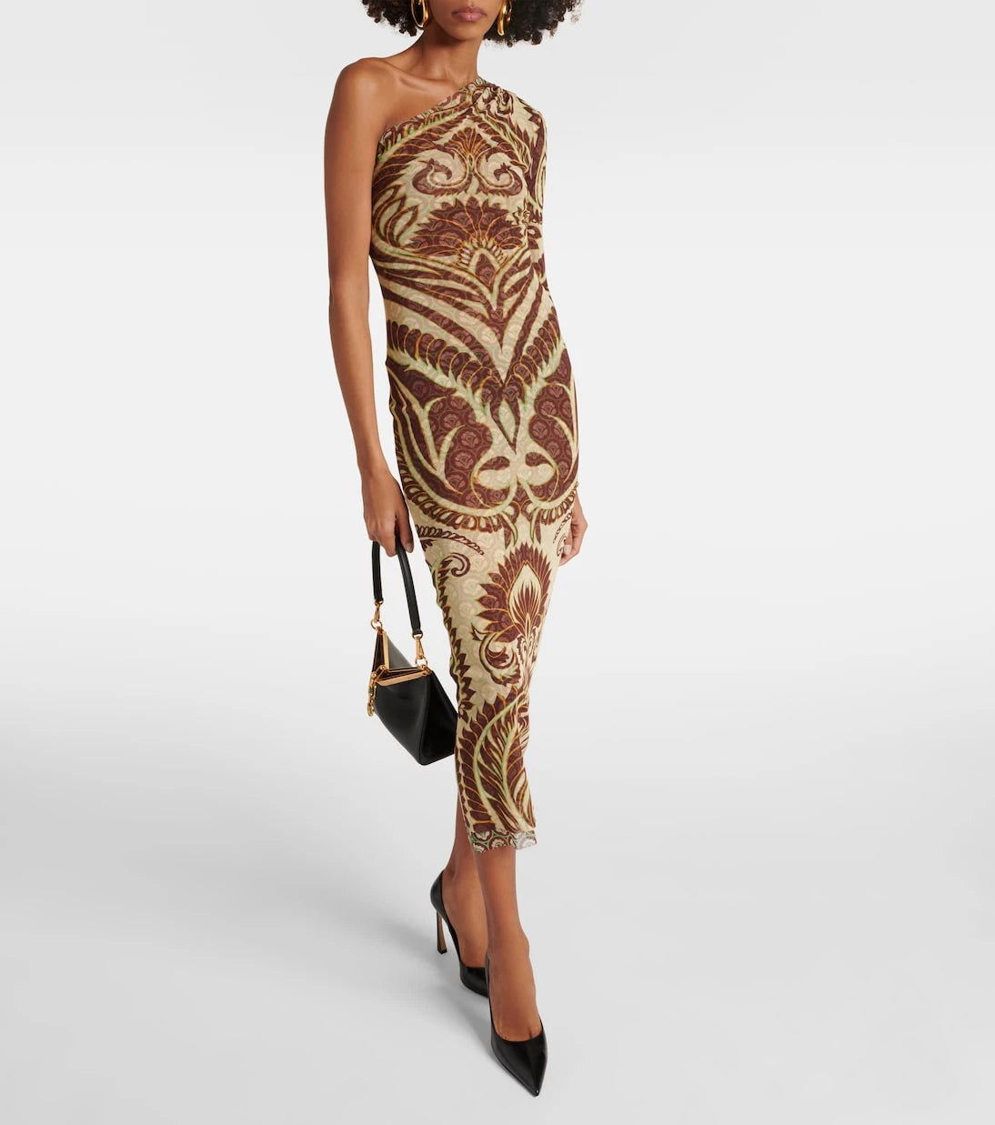 Etro - One-shoulder printed midi dress