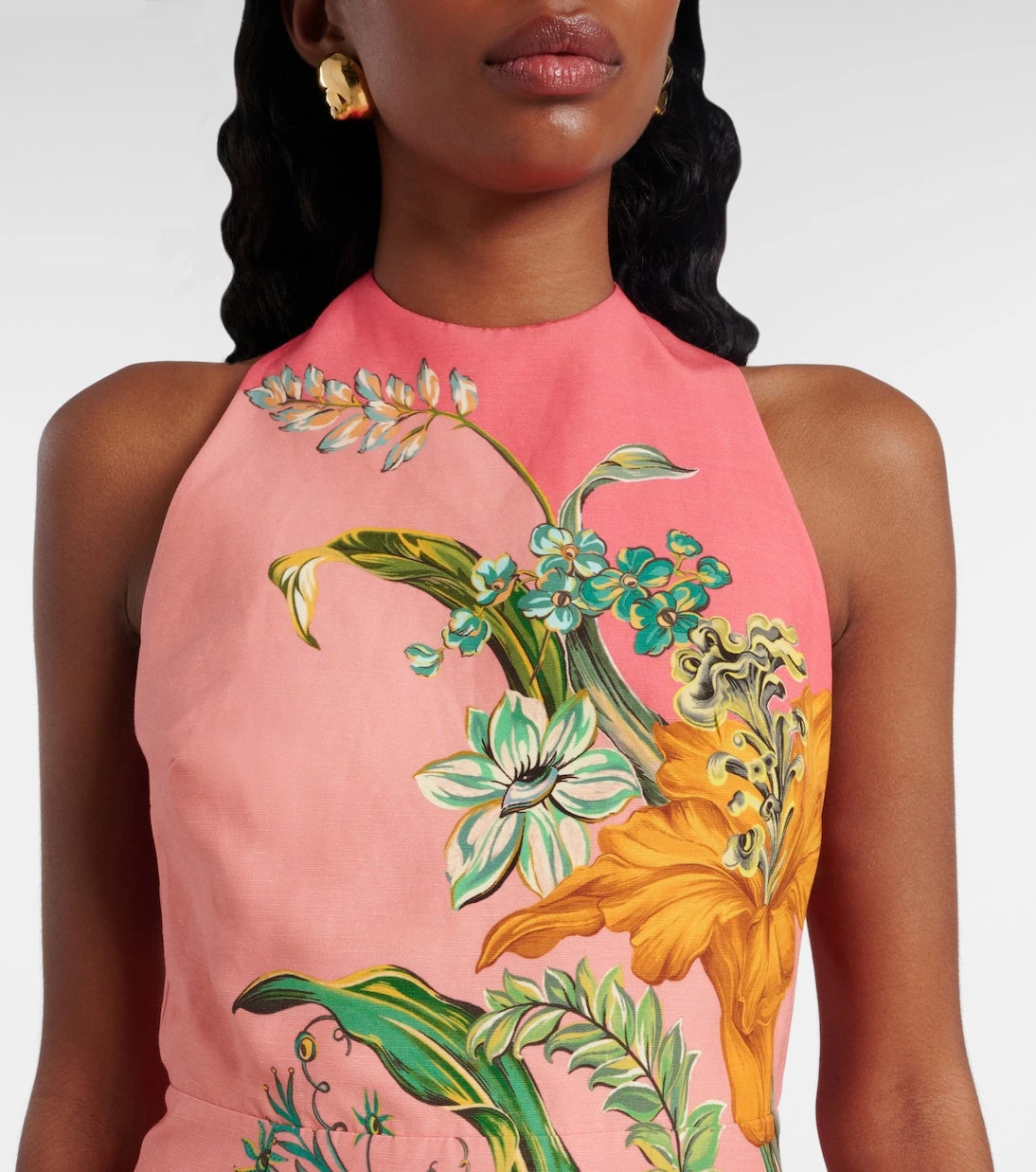 Alémais - Anika floral linen minidress