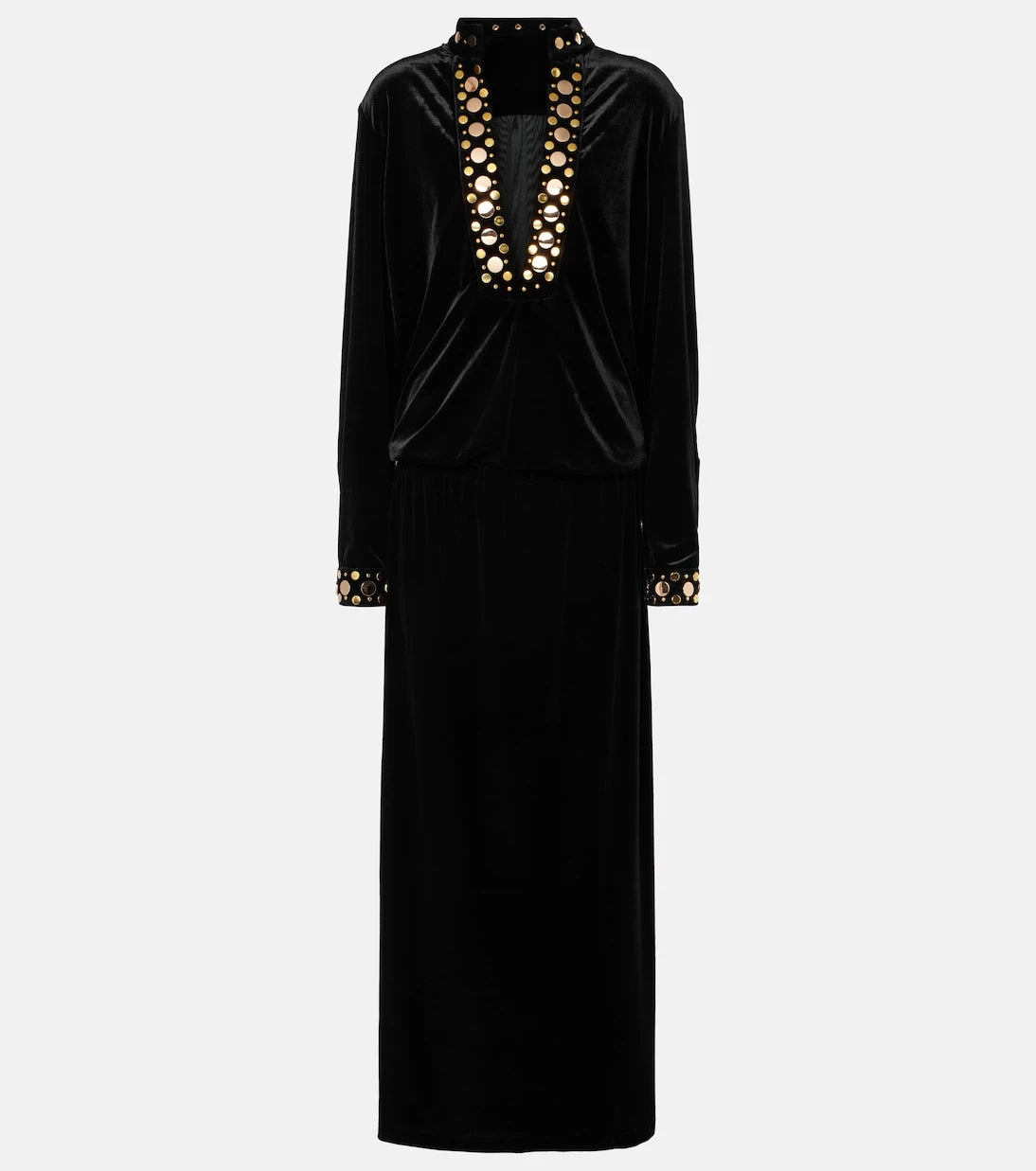 Dodo Bar Or - Arol studded velvet maxi dress