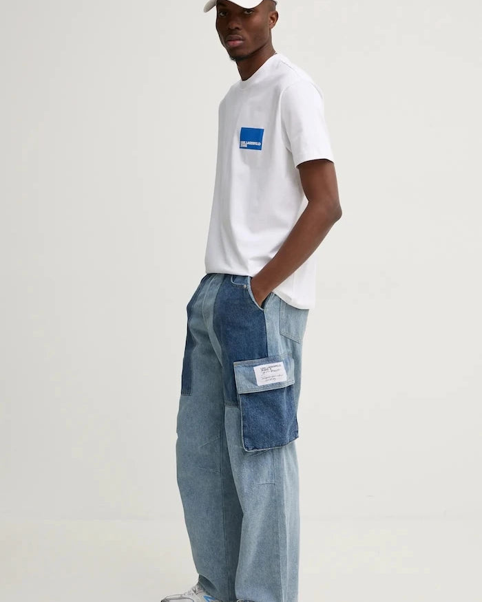 Pamuklu Tişört Karl Lagerfeld Jeans