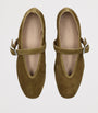 Le Monde Beryl Green Suede Stella Ballet Flats