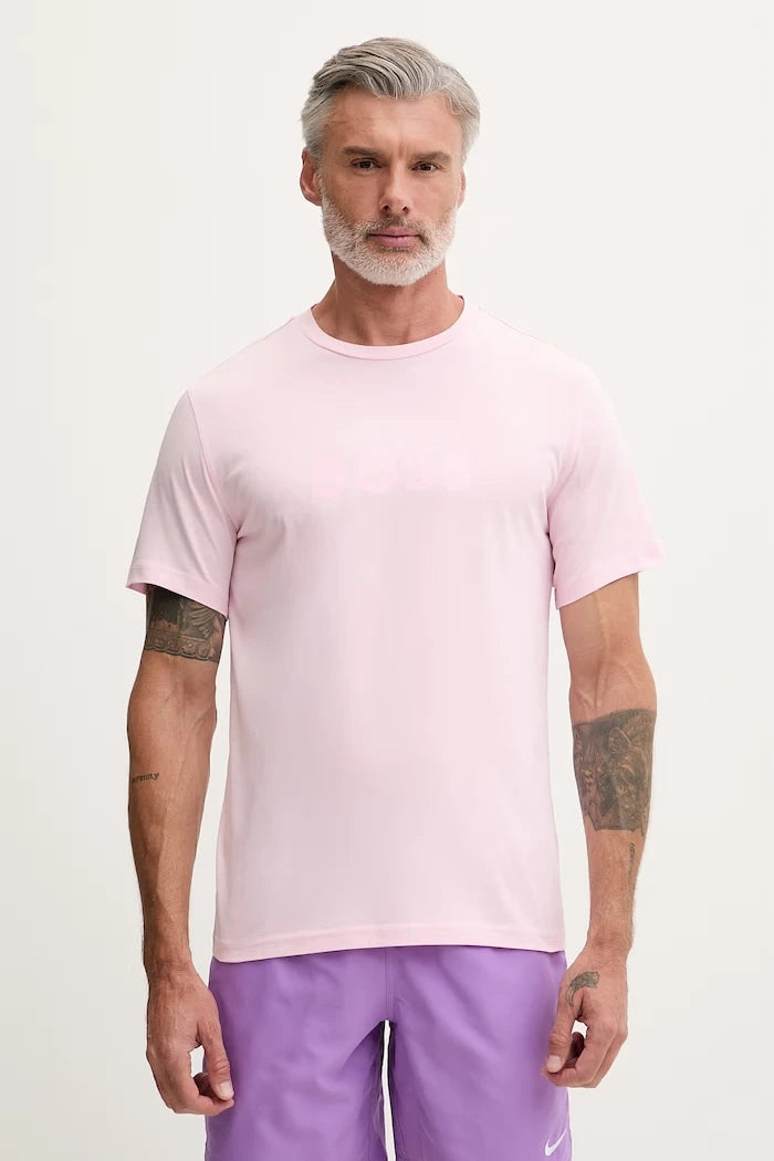BOSS erkek pamuklu T-Shirt RN