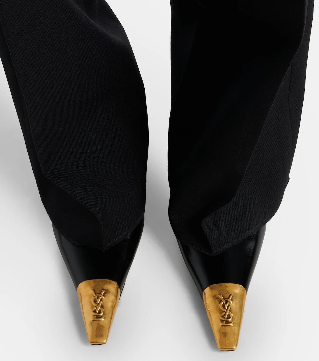 Saint Laurent - Jeanne 75 leather slingback pumps