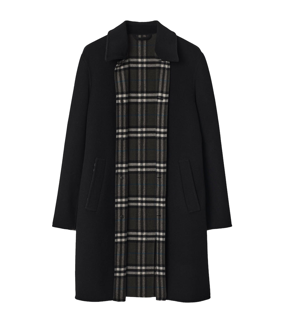 Burberry Wool Mid-Length Car Coat