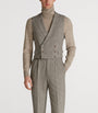 Wool Donegal Tweed Double-Breasted Waistcoat