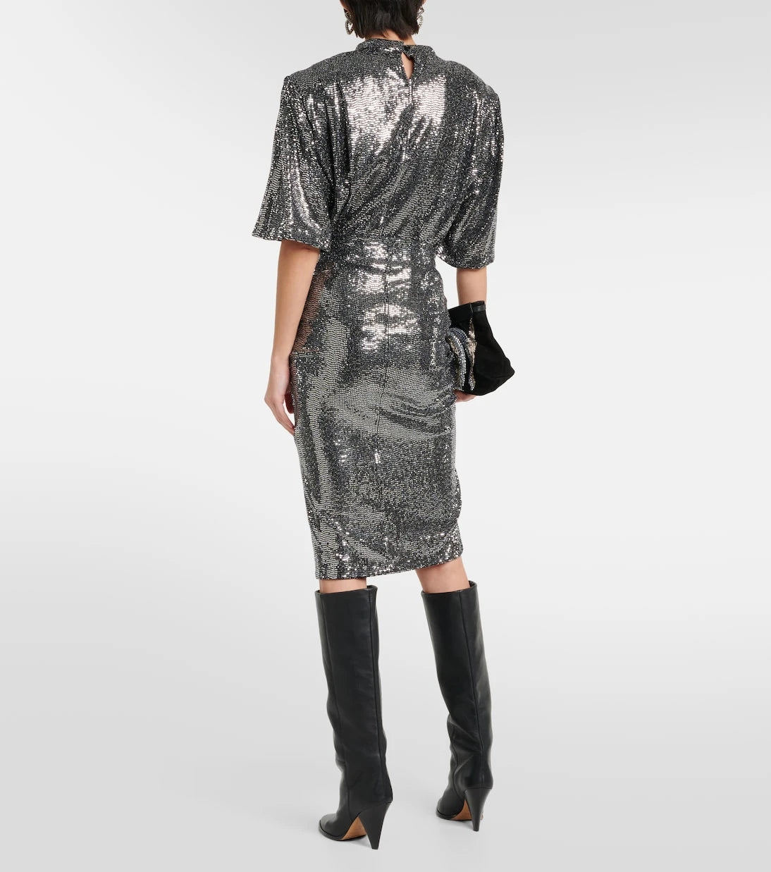 Marant Etoile - Dolene ruffled sequined tulle skirt