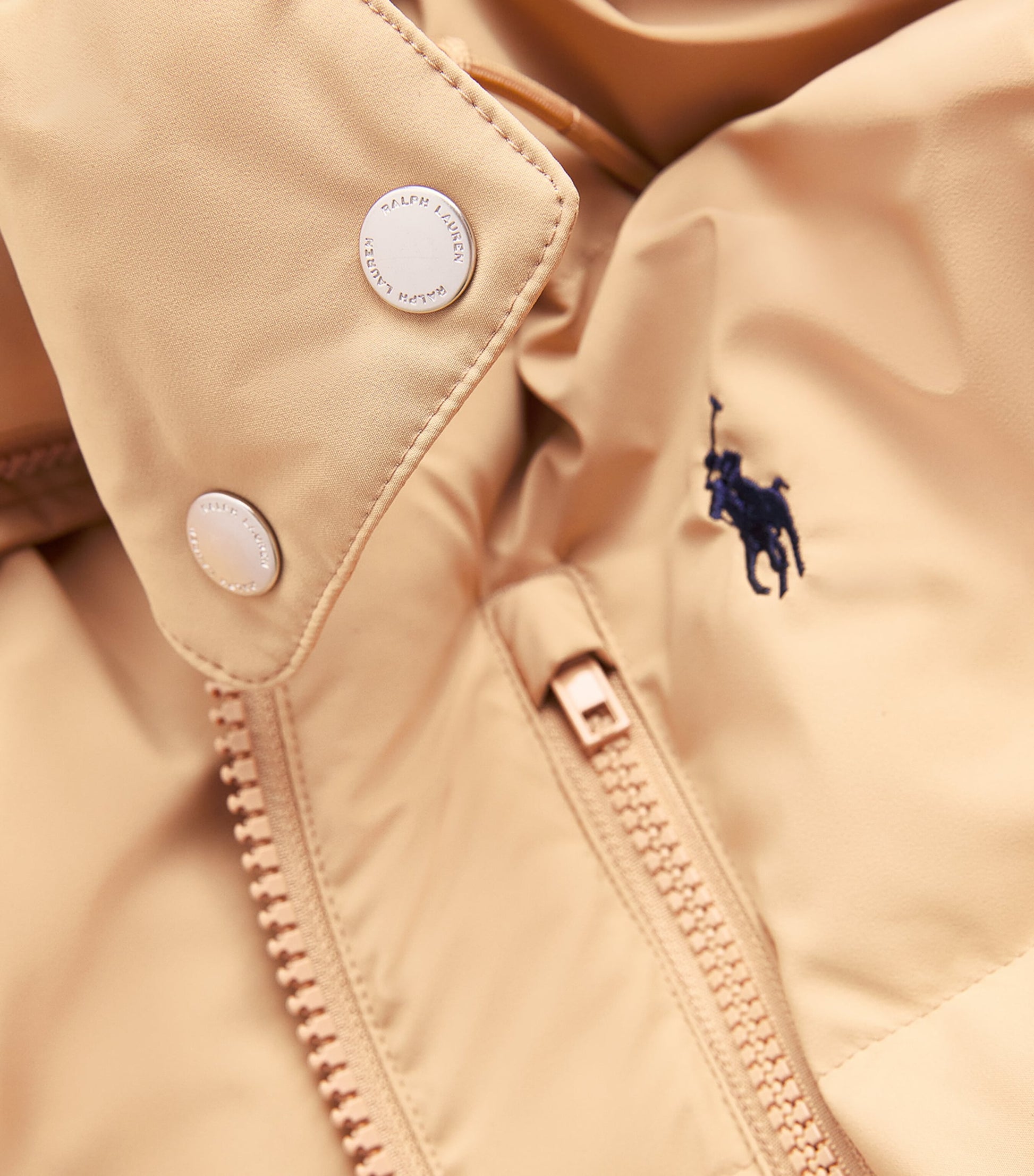Polo Ralph Lauren Beige Polo Pony Down Puffer Jacket