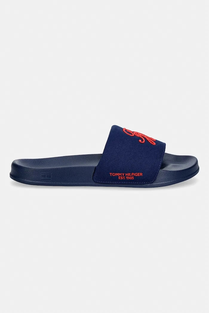 Tommy Hilfiger Erkek Terlik TH EMBROIDERY POOL SLIDE