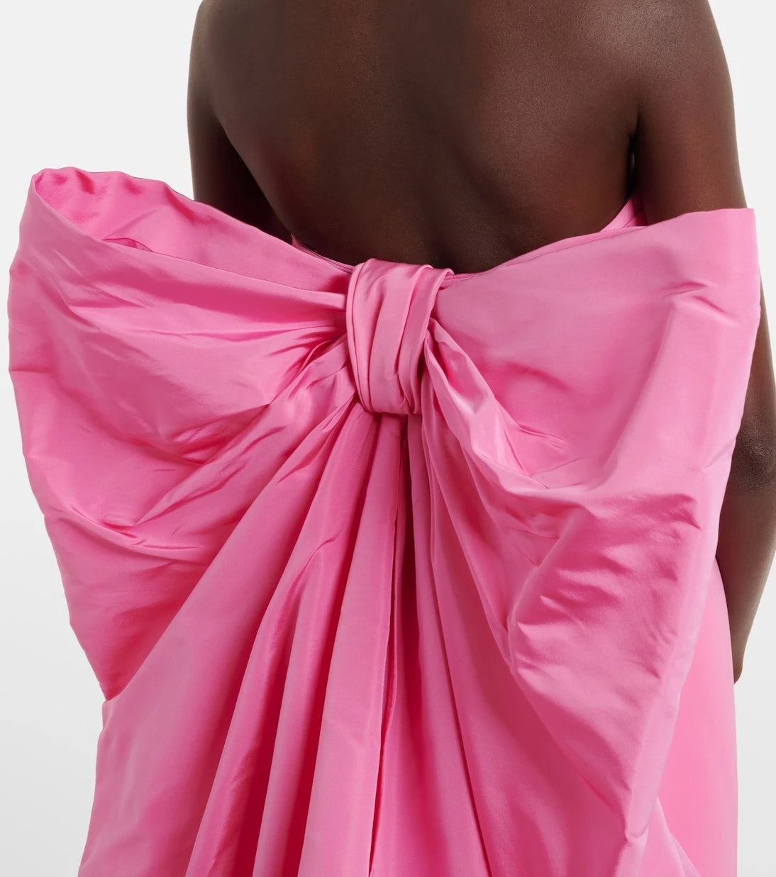 Carolina Herrera - Bow-detail strapless crêpe gown