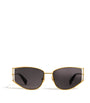 Max Mara Black Metal Cat-Eye Sunglasses