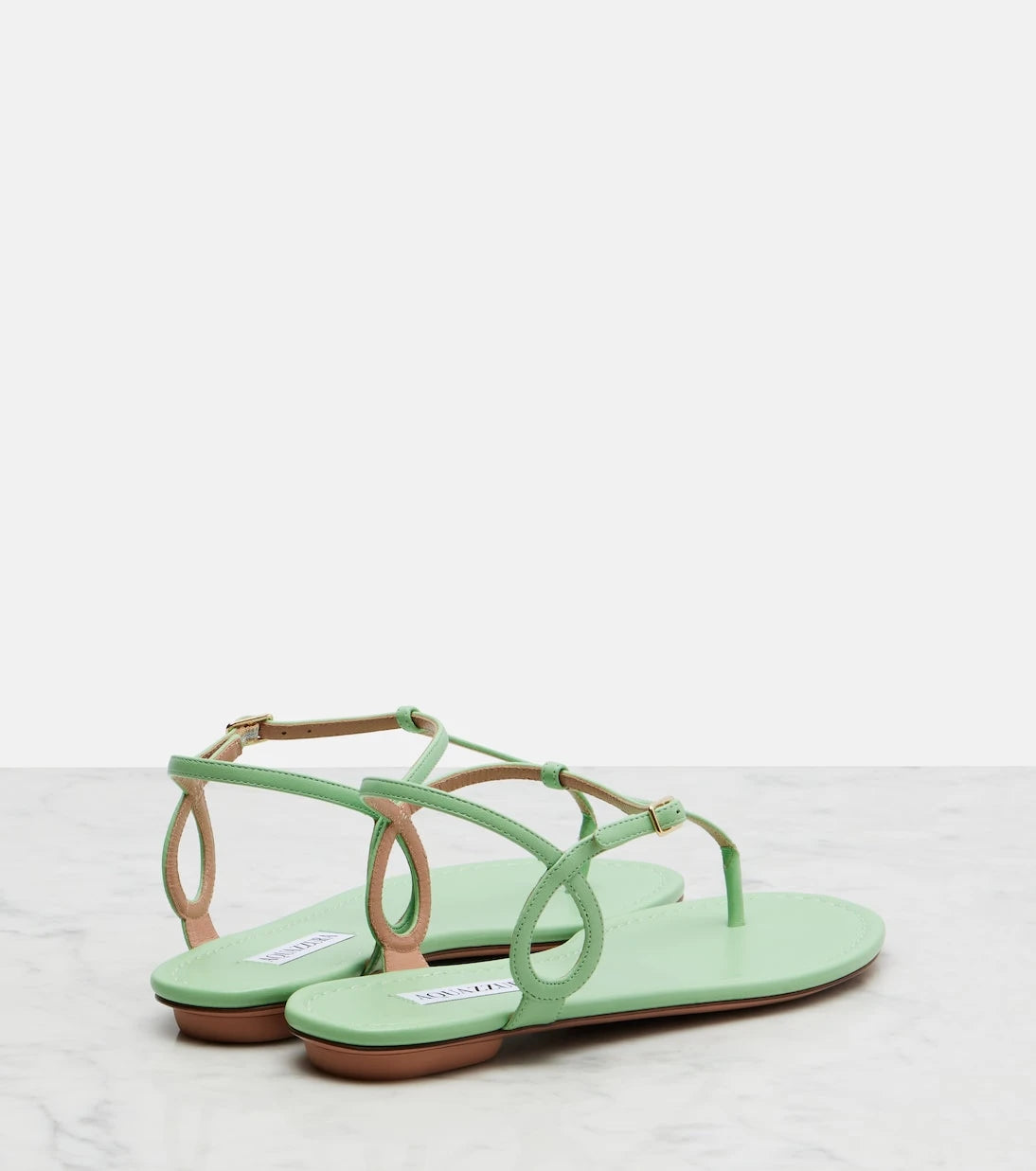 Aquazzura - Almost Bare leather thong sandals