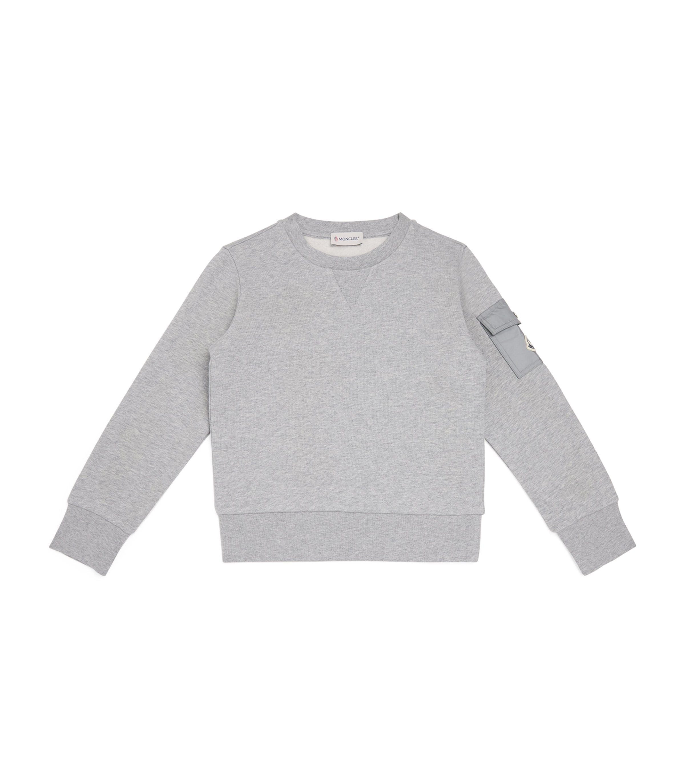 Moncler Enfant Cotton Logo-Patch Sweatshirt (8-10 Years)