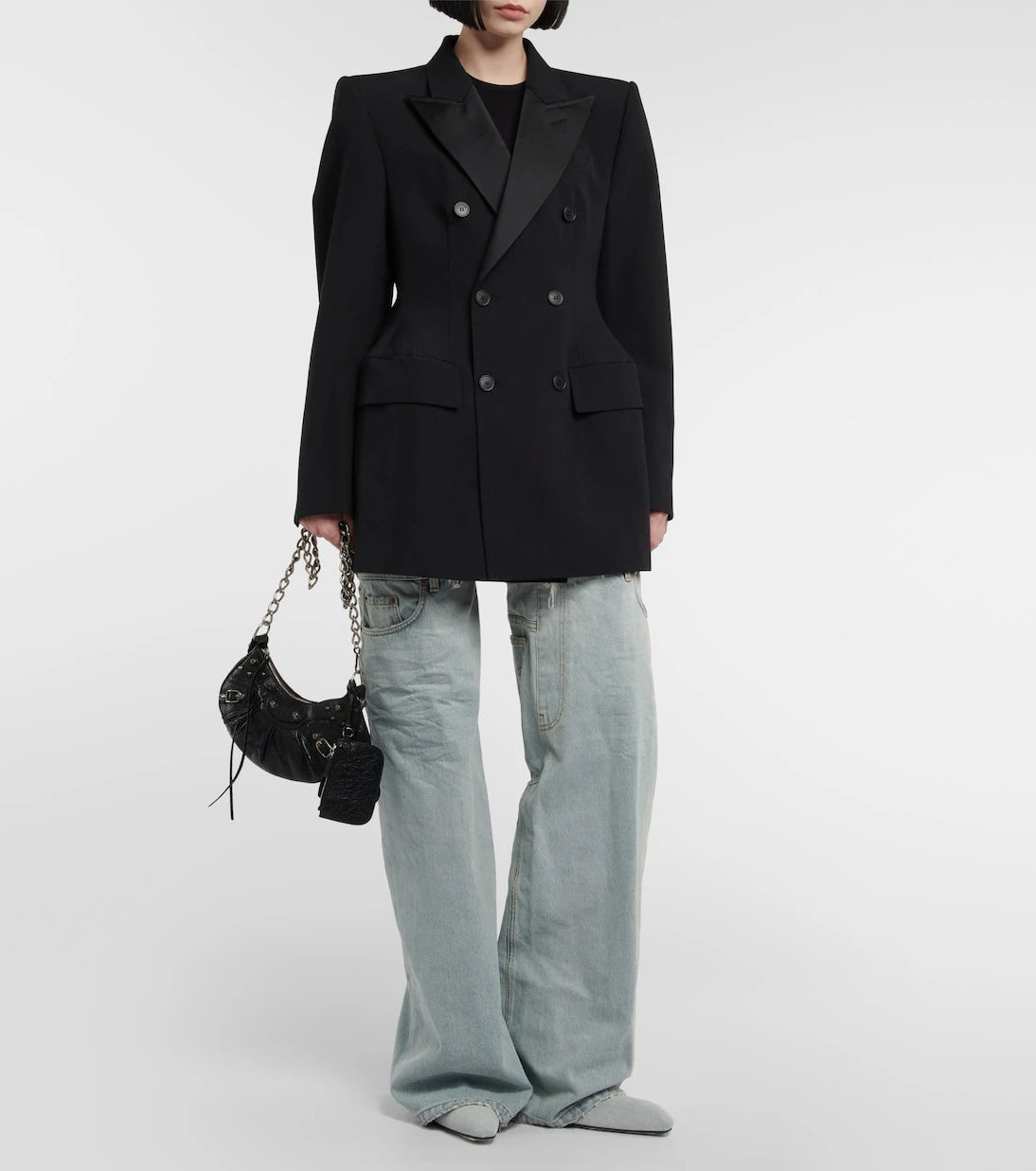 Balenciaga - Hourglass double-breasted wool blazer