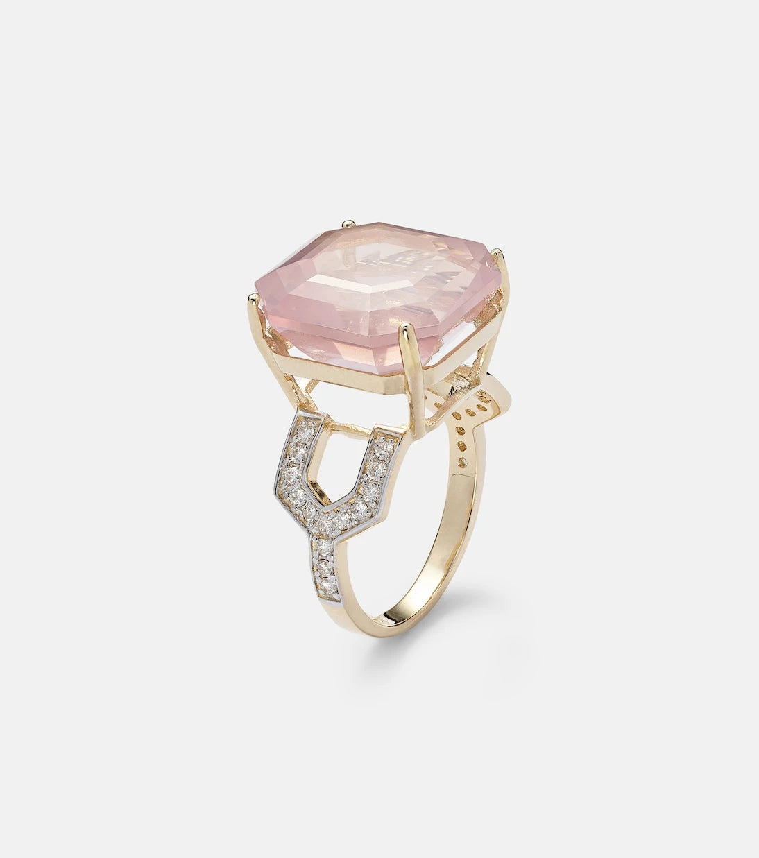 Mateo - 14kt gold ring with topaz and diamonds