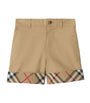 Burberry Kids Cotton Check-Cuff Shorts (3-12 Years)