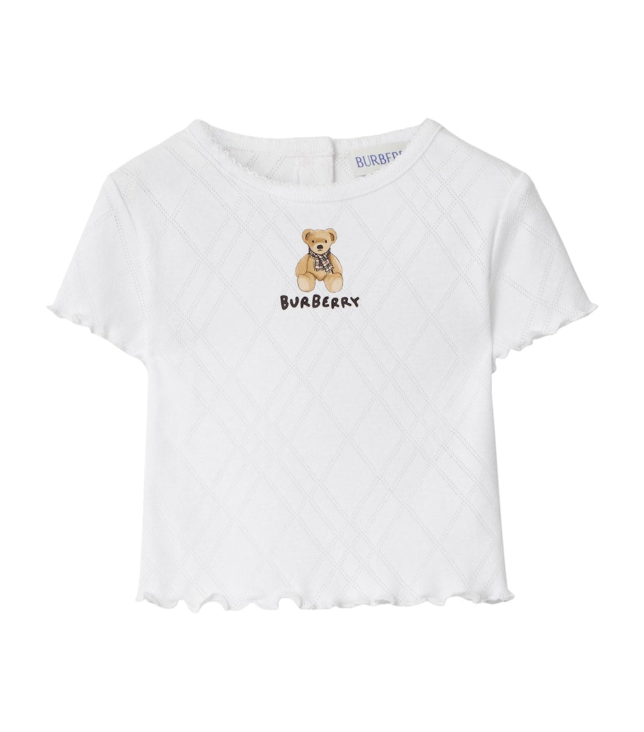 Burberry Kids Cotton Thomas Bear T-Shirt (6-24 Months)