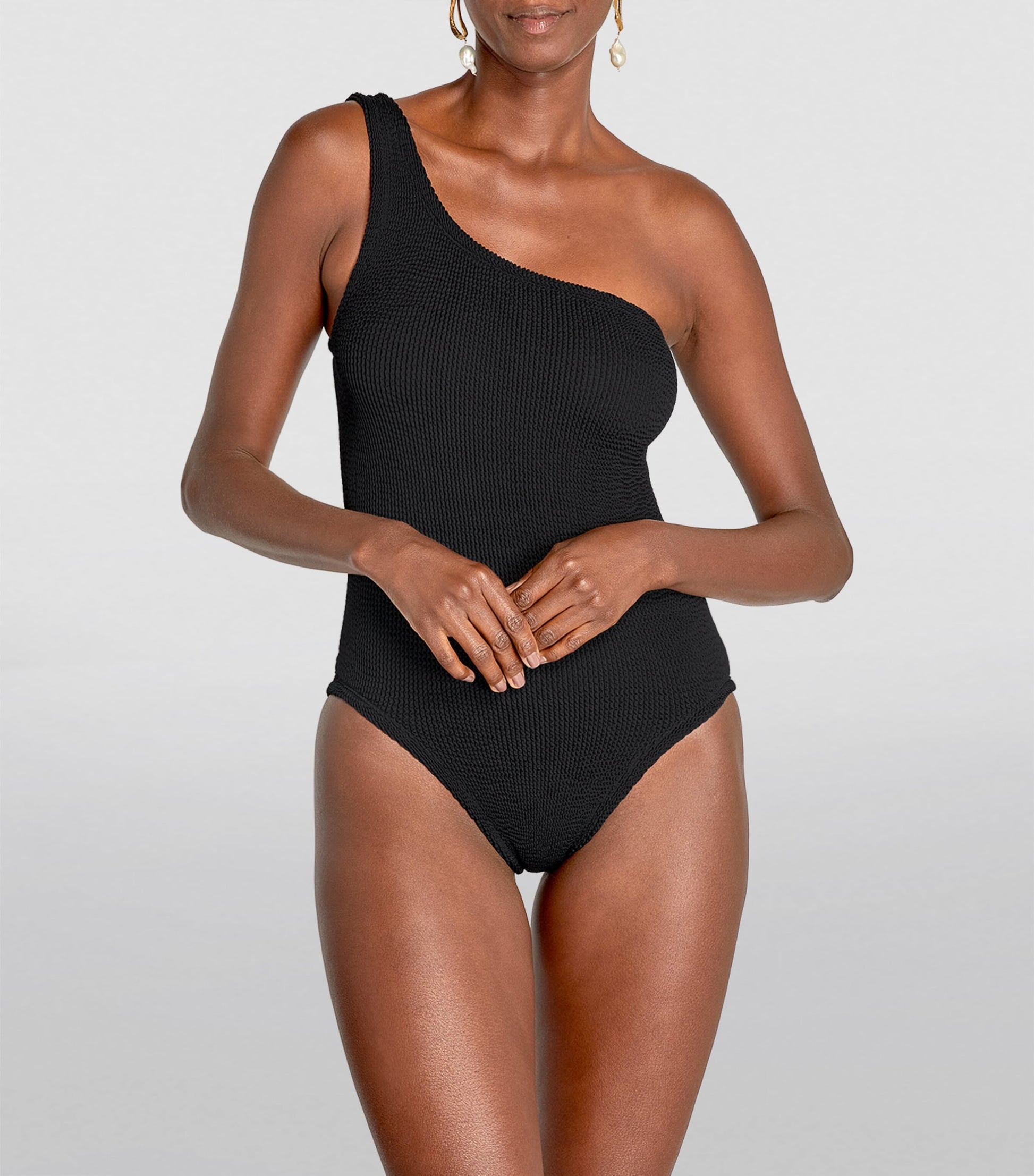 Black One-Shoulder Nancy Swimsuit