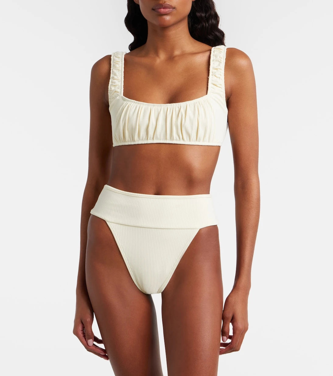 Montce - Tamarindo ribbed-knit bikini bottoms