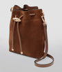 Multi Mini Suede Cinch Bucket Bag