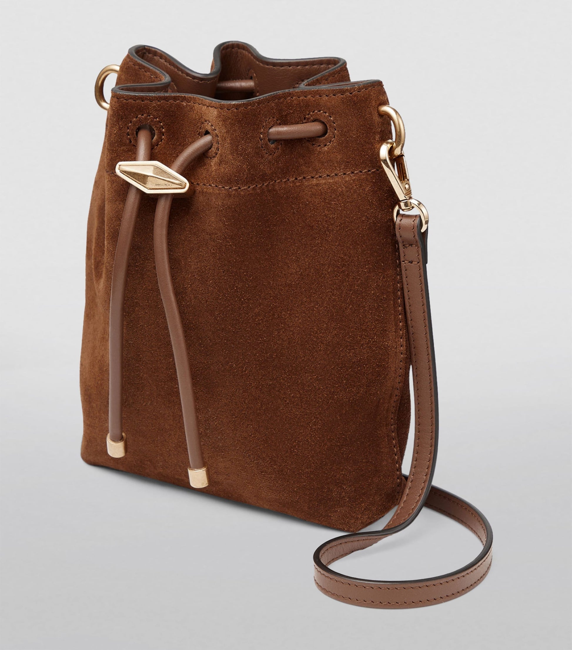 Multi Mini Suede Cinch Bucket Bag