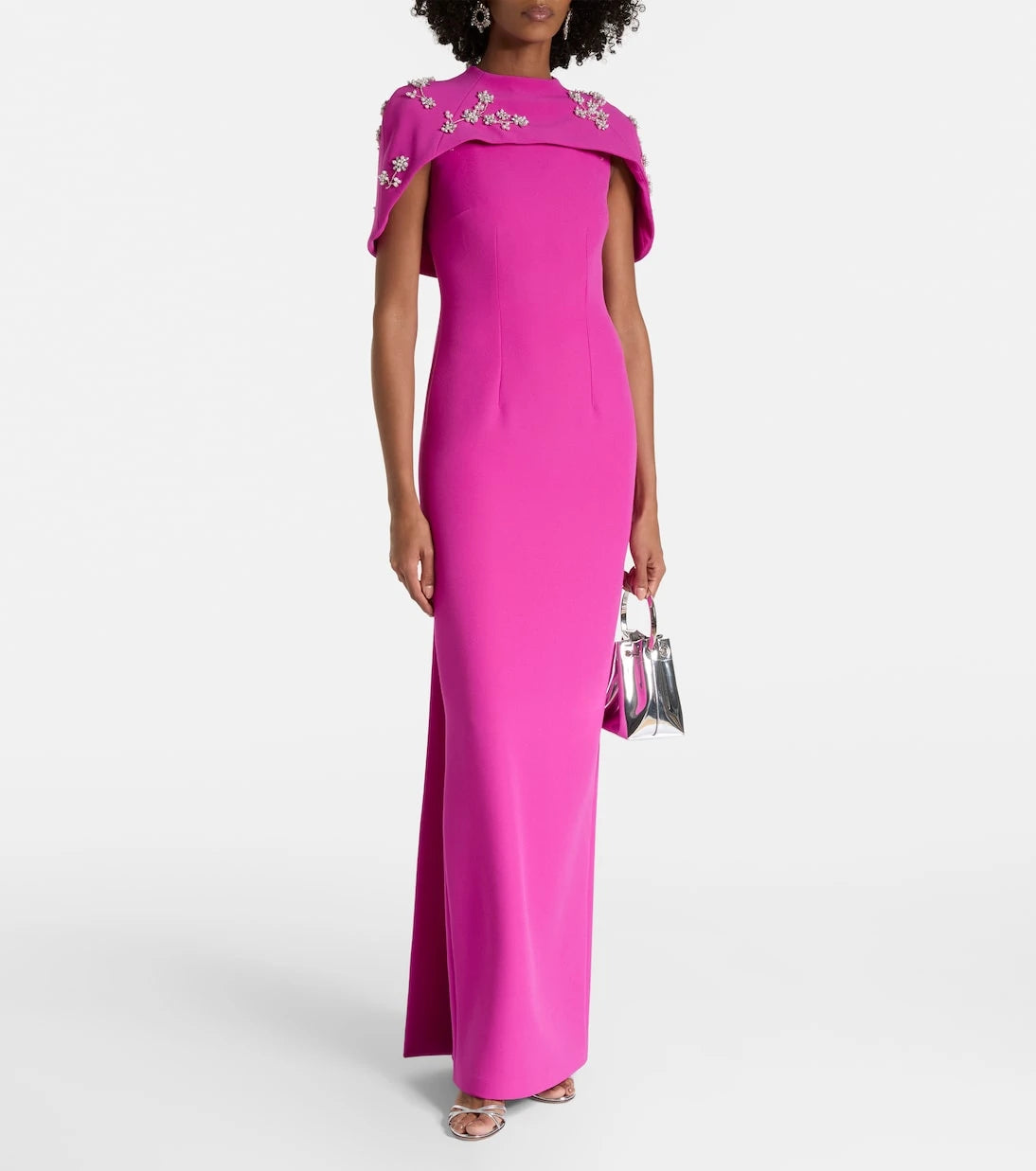Safiyaa - Embellished caped gown