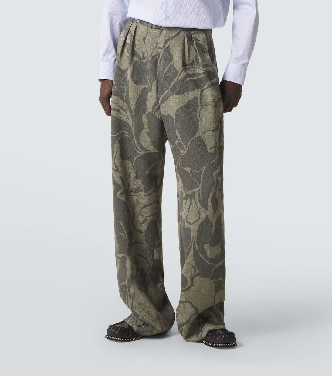 Dries Van Noten - Printed straight pants