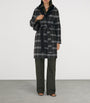 Burberry Wool Reversible Hooded Wrap Coat