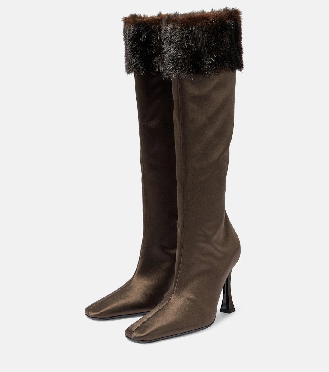 Magda Butrym - Faux satin knee-high boots
