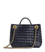 Bottega Veneta Blue Small Leather Andiamo Chain Shoulder Bag