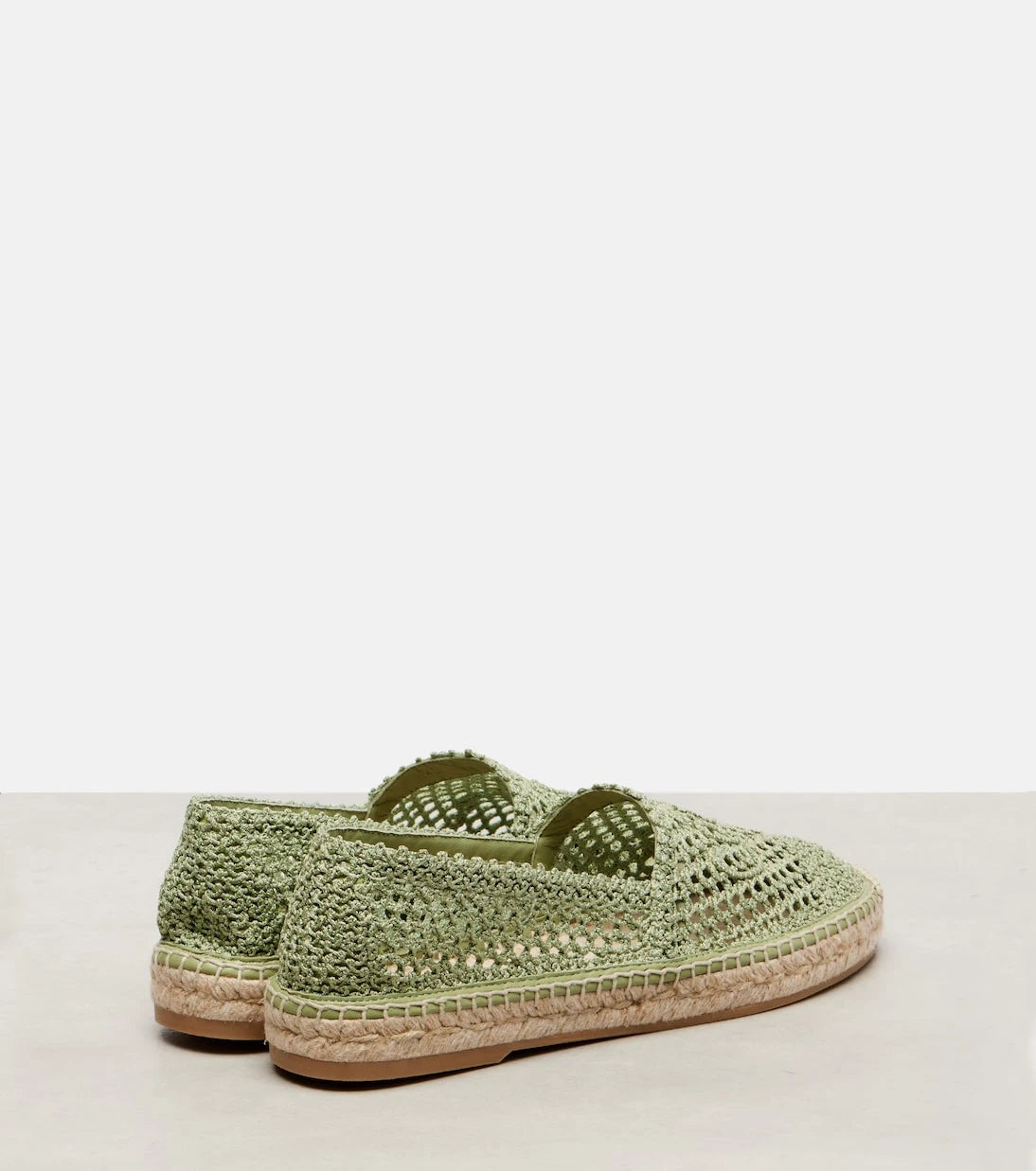 Chloé - Isla leather-trimmed crochet espadrilles