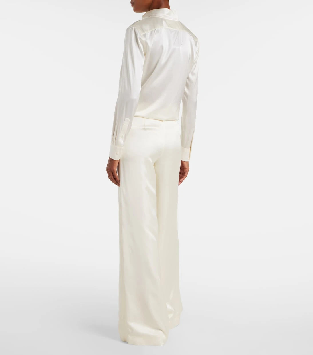 Ralph Lauren Collection - بنطلون ساتان بقصة أرجل واسعة