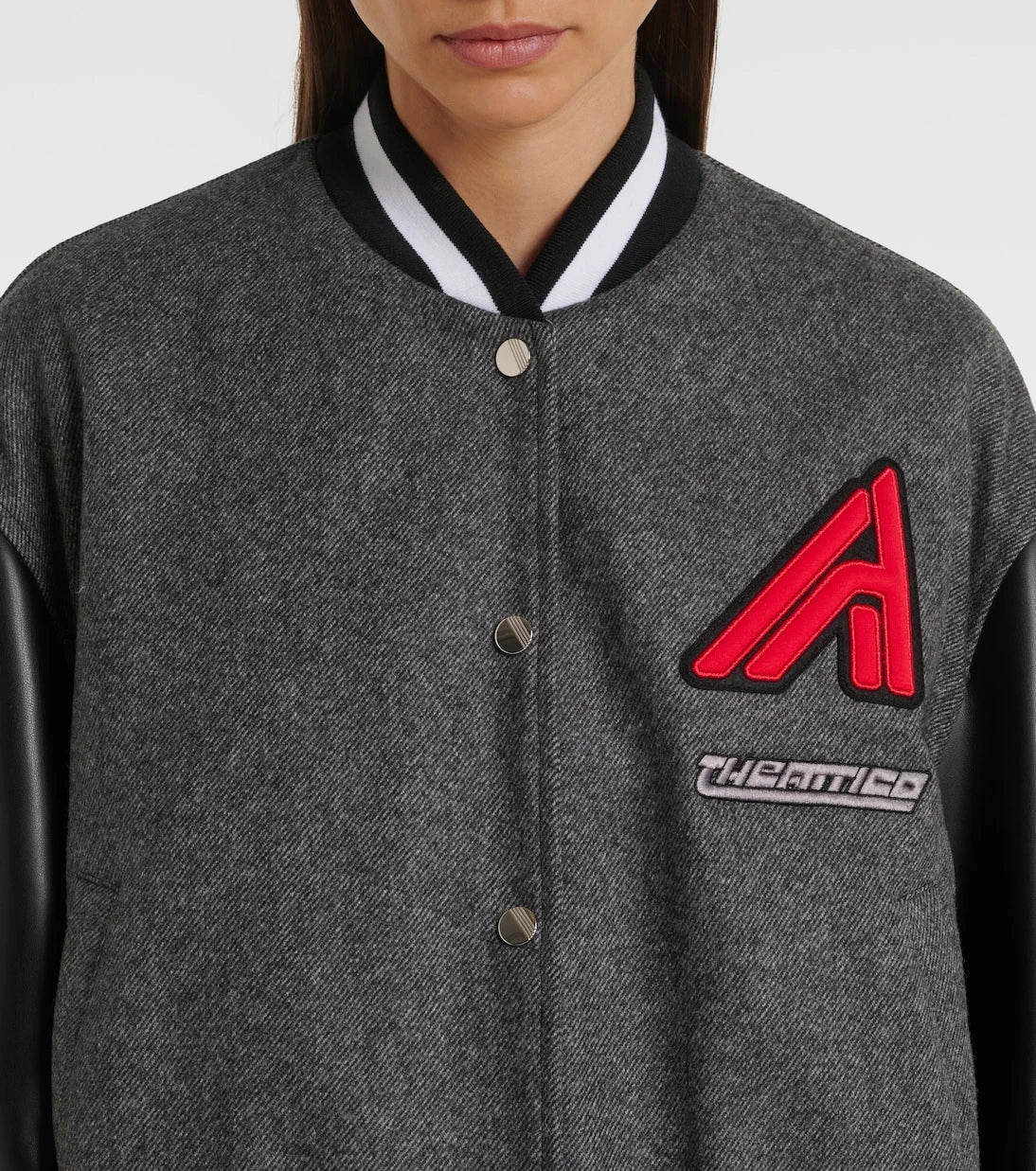 The Attico - Wool-blend varsity jacket