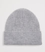 Rib-Knit Label Beanie