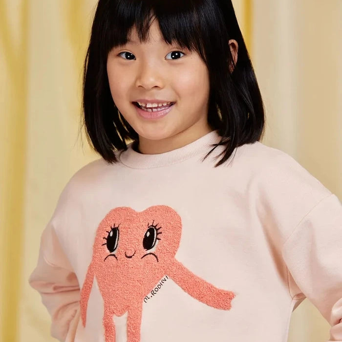Детски памучен суичър Mini Rodini Heart
