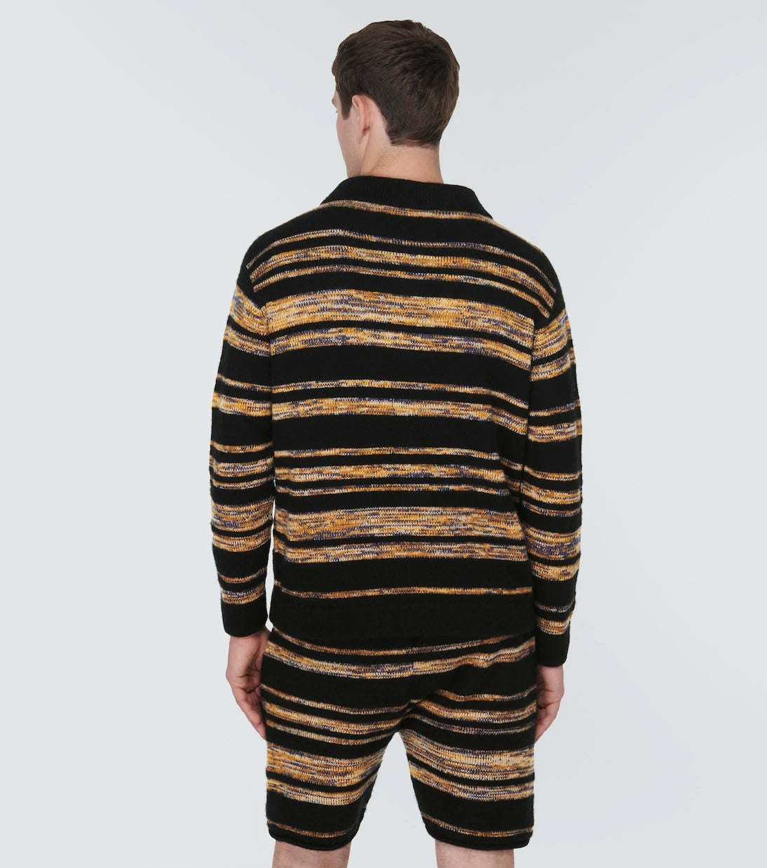 The Elder Statesman - Phantom striped cashmere and cotton shirt