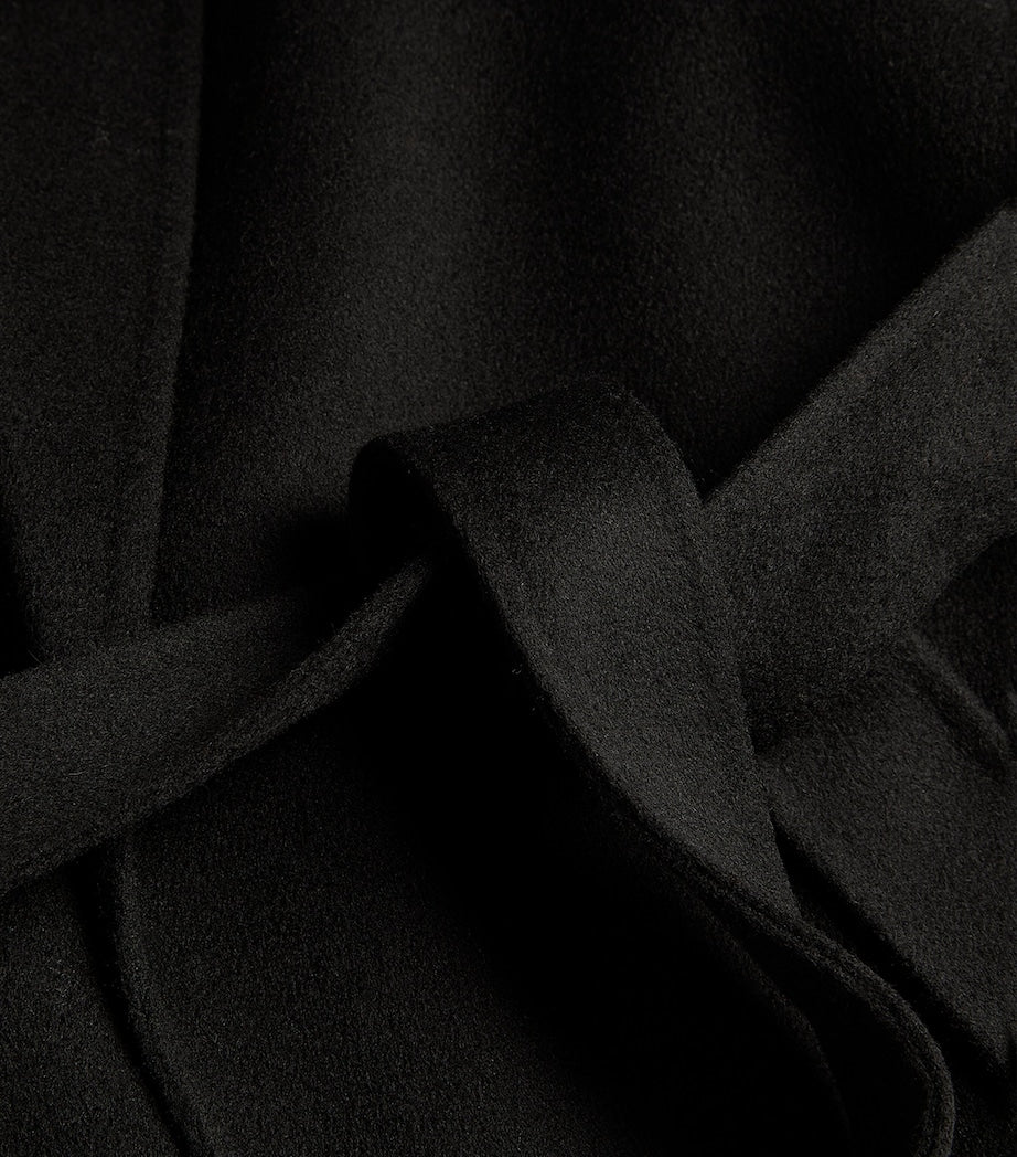 Joseph Black Double Face Cashmere Cenda Long Coat