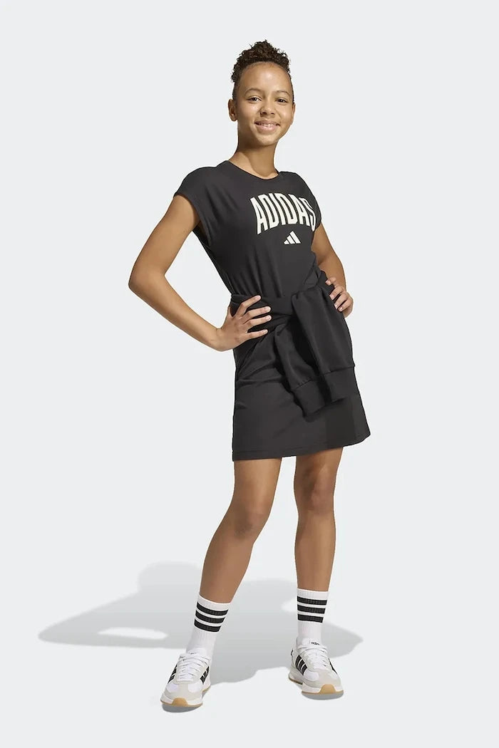Детска памучна рокля adidas
