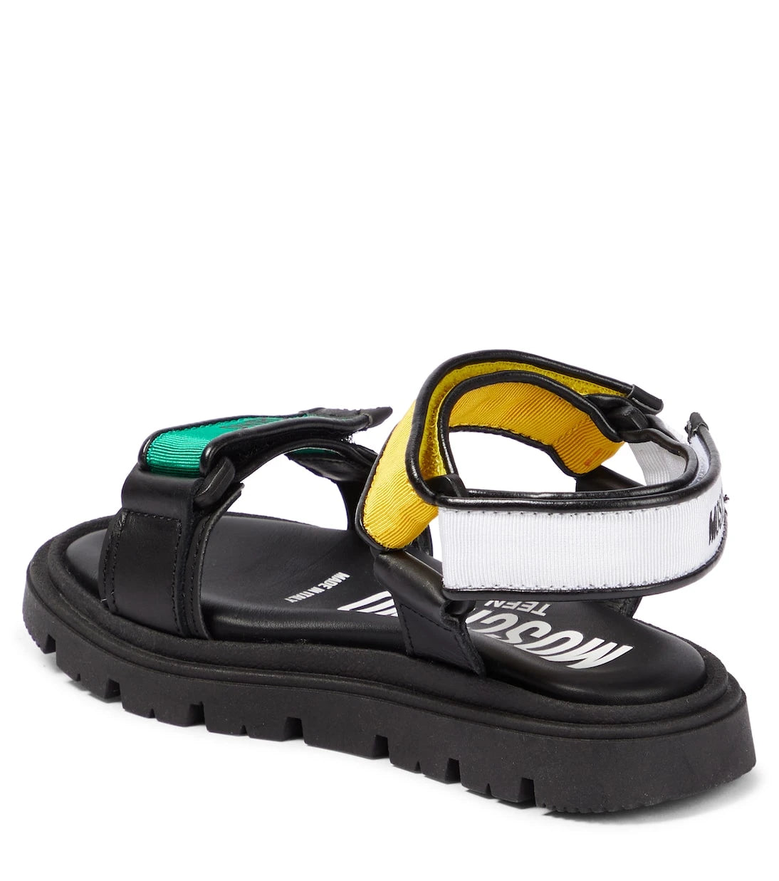 Moschino Kids - صنادل بشعار الماركة