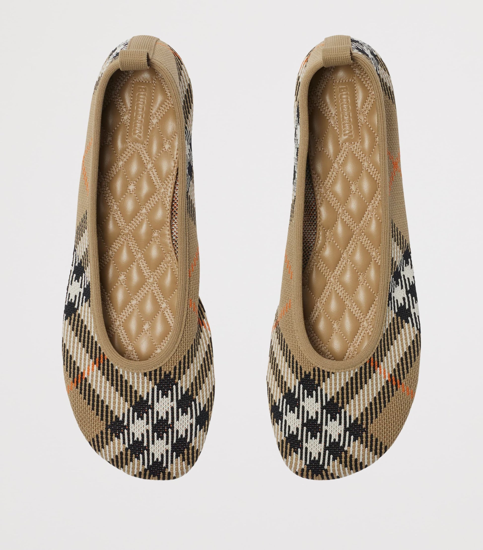 Burberry Knit Check Baby Ballet Flats