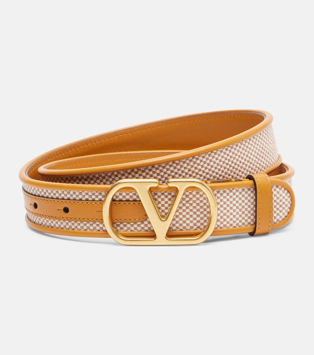 Valentino Garavani - VLogo canvas and leather belt
