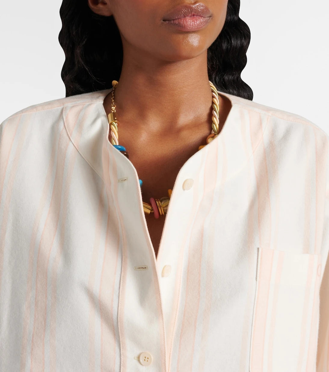 Chloé - Striped cotton crop top