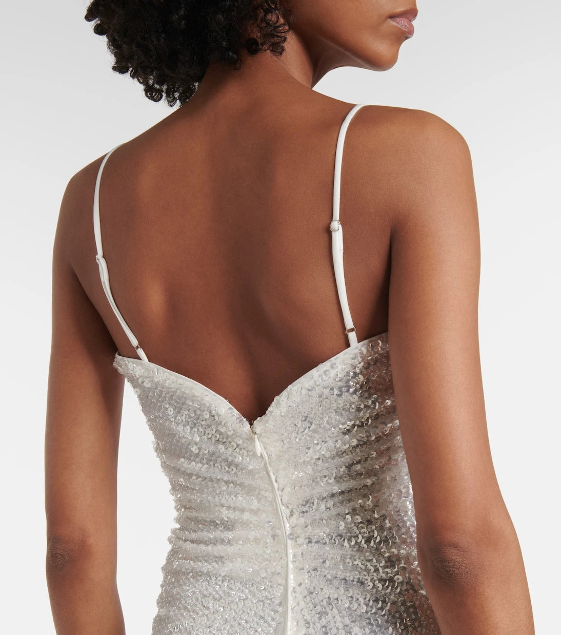 Jacques Wei - Sequined slip dress