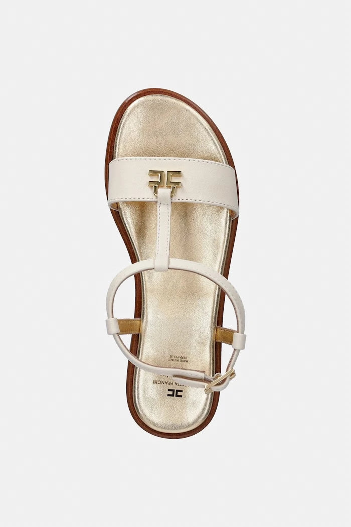 Детски сандали от кожа Elisabetta Franchi