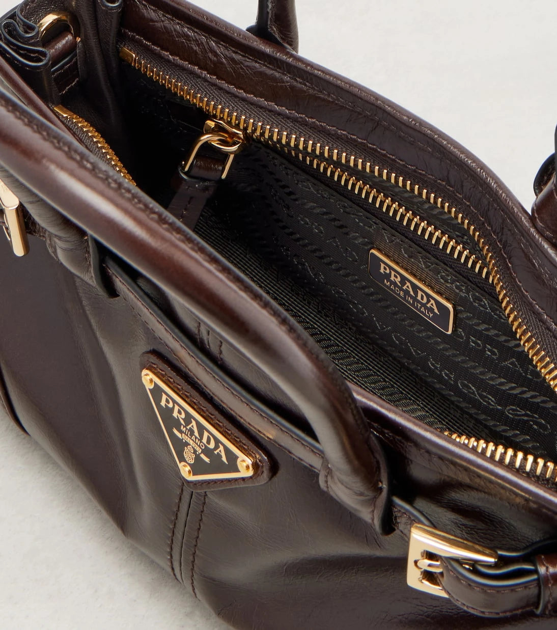 Prada - Prada Bonnie Mini deri el çantası