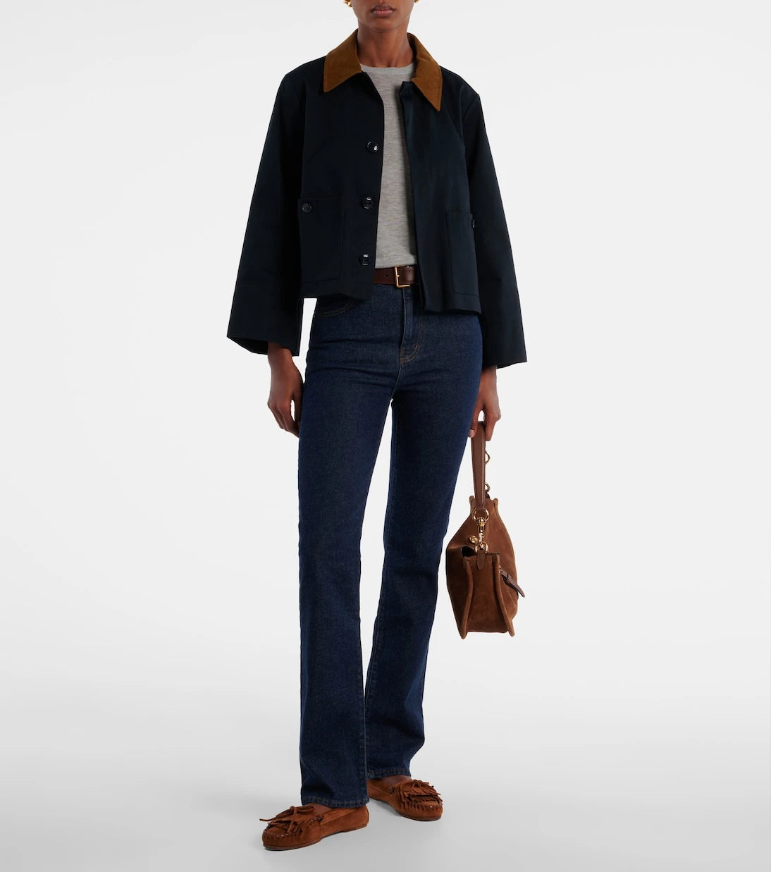 Frame - Ruler mid-rise straight jeans