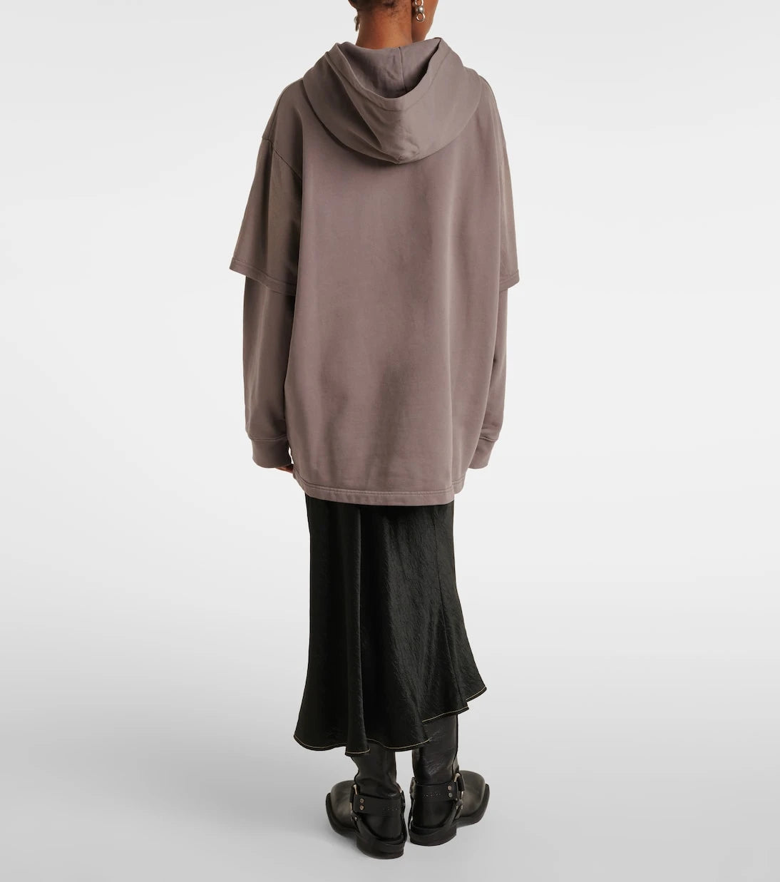 Acne Studios - Baskılı pamuklu jarse kapüşonlu üst